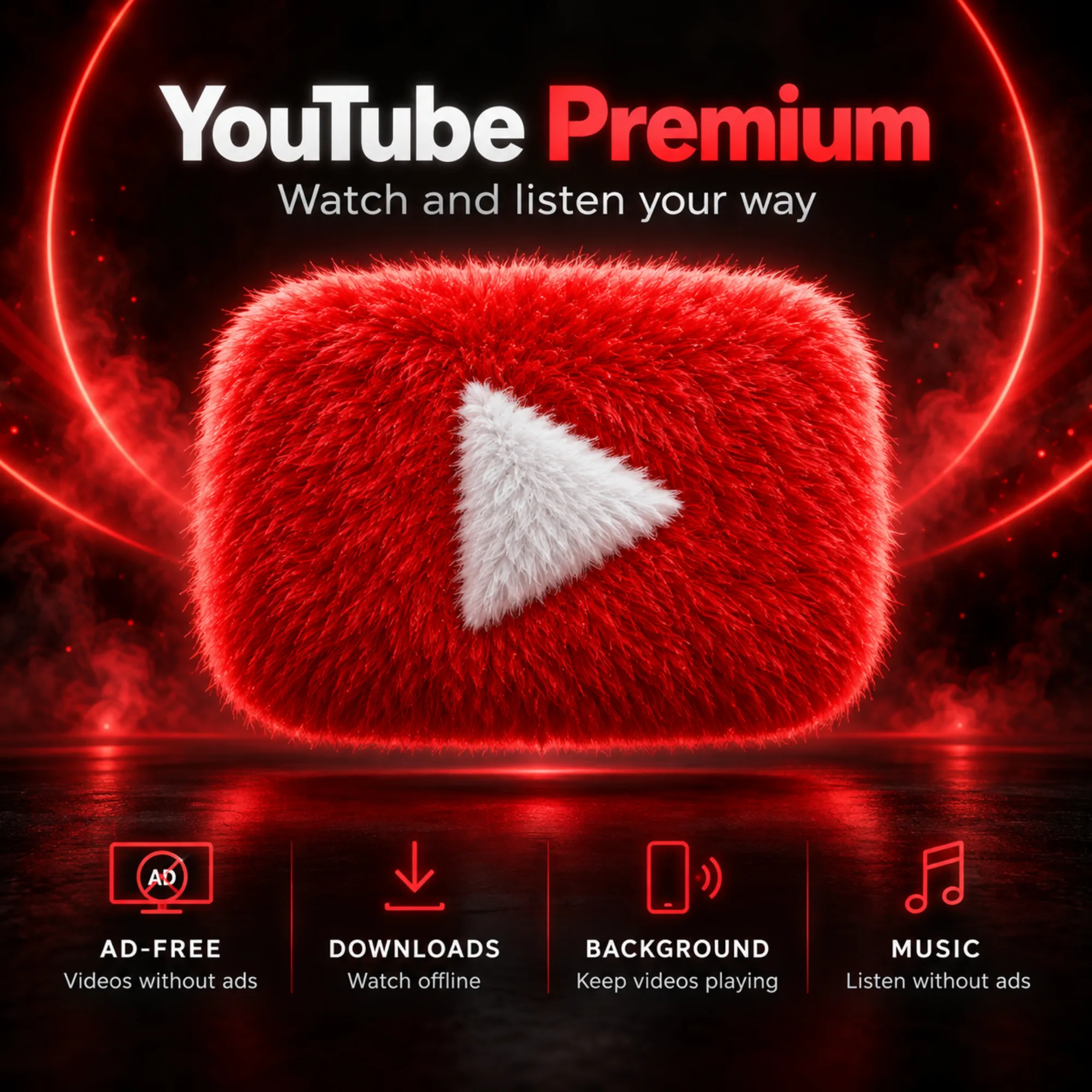 YouTube Premium subscription in Pakistan – 1 year plan at Rs 6600 with ad-free videos and YouTube Music
